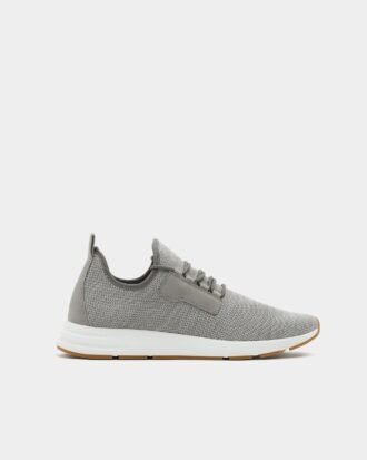 Grey mesh sock sneakers