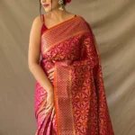 Organza Ready To Wear Saree With Blouse Piece